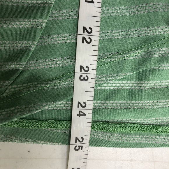 Zyia Active Green Striped Racerback Split Back Athletic Tank Top Size XS - Picture 6 of 6